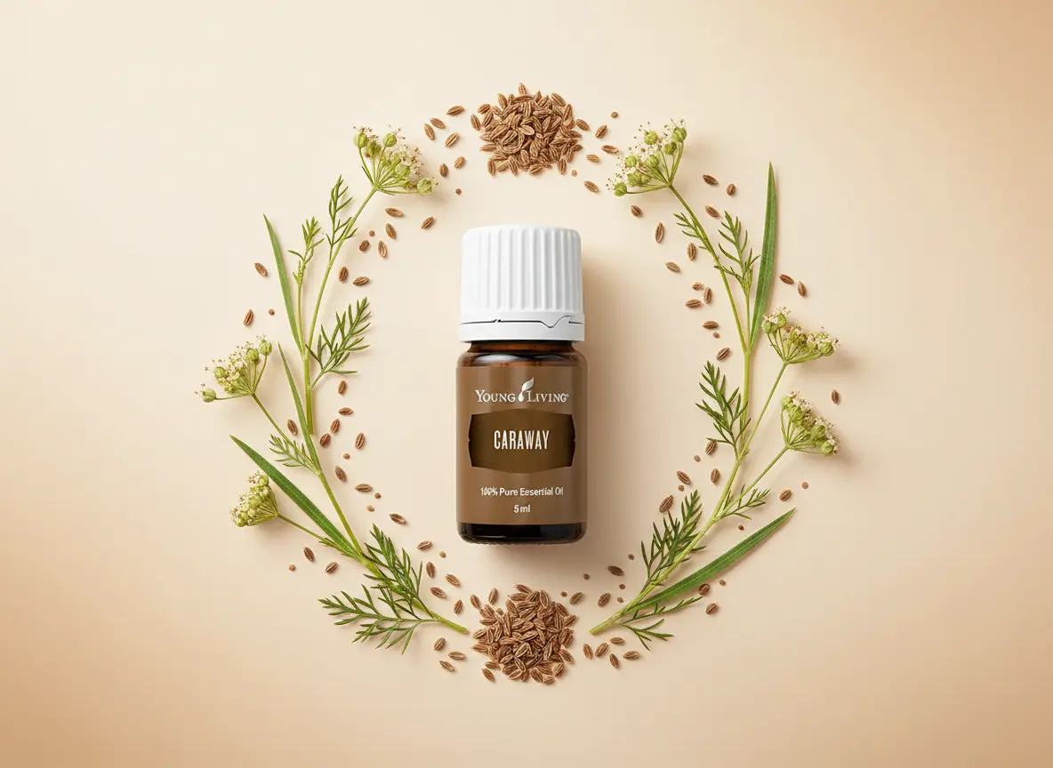 Caraway Young Living España - Aceite esencial de alcaravea 5 ml con perfil cálido y especiado