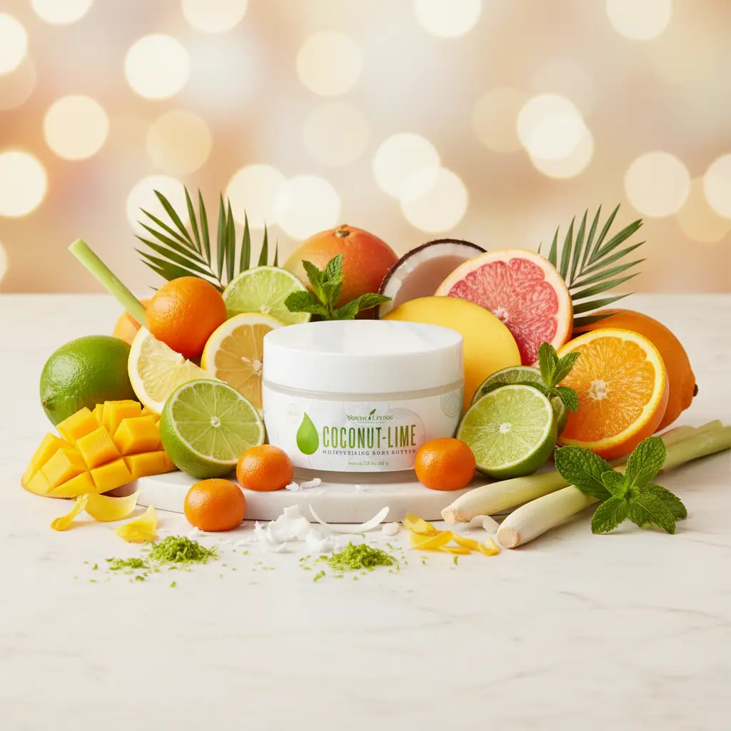 Coconut Lime Replenishing Body Butter - Mantequilla corporal premium tropical Young Living