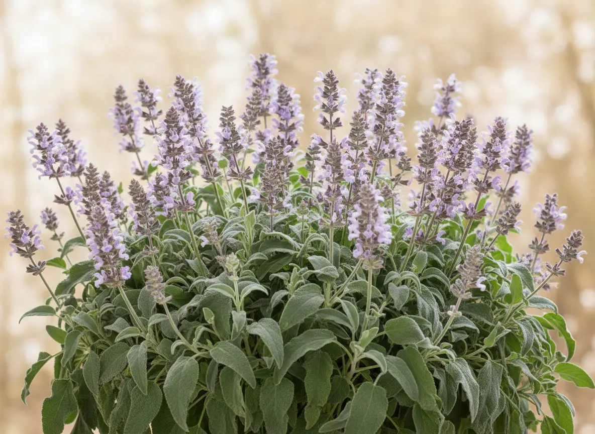 Ingredientes de Esclarea Young Living - flor de Salvia sclarea y esencia herbácea natural