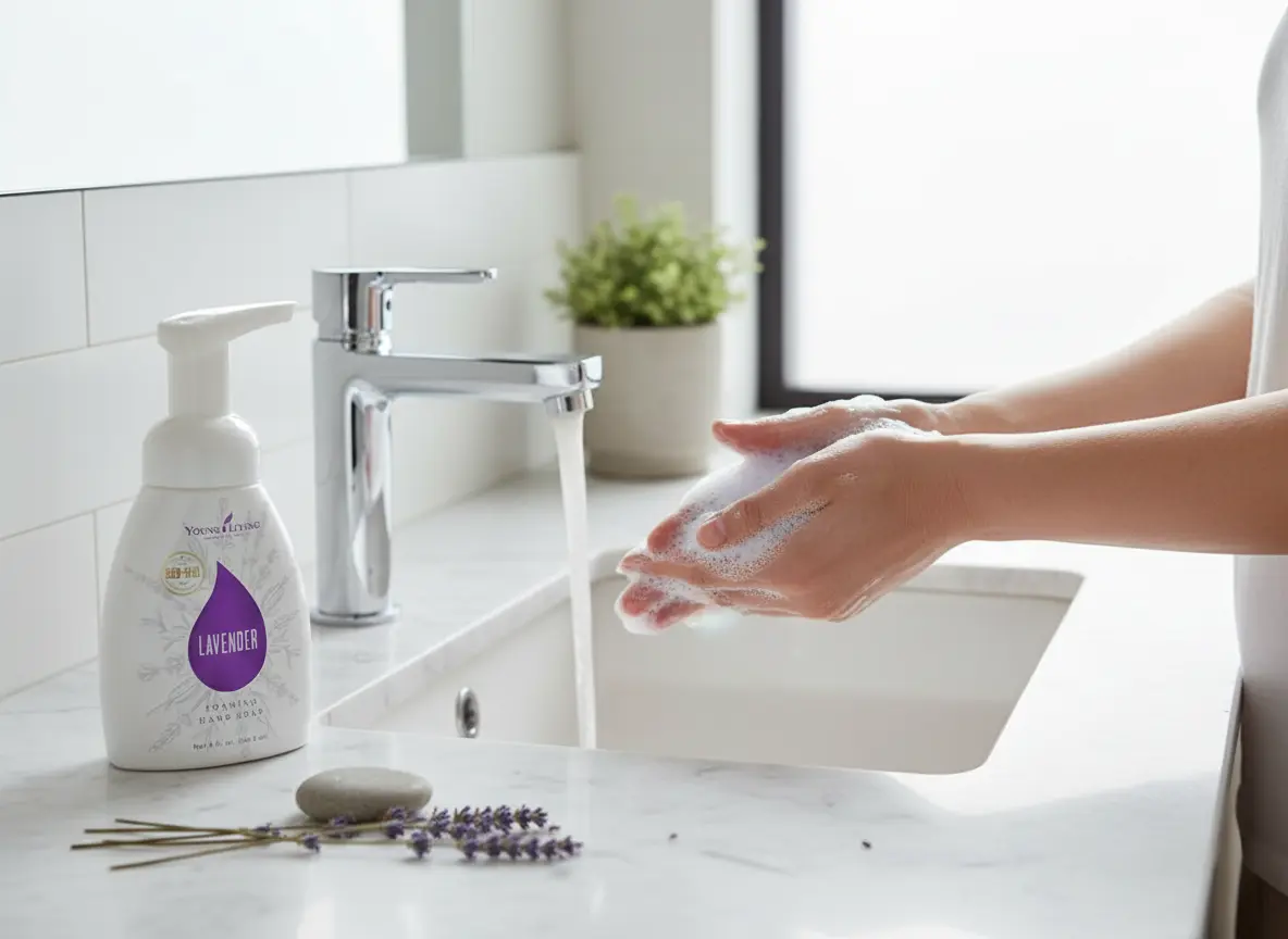 Lavender Foaming Hand Soap Young Living - jabón de manos en espuma con lavanda