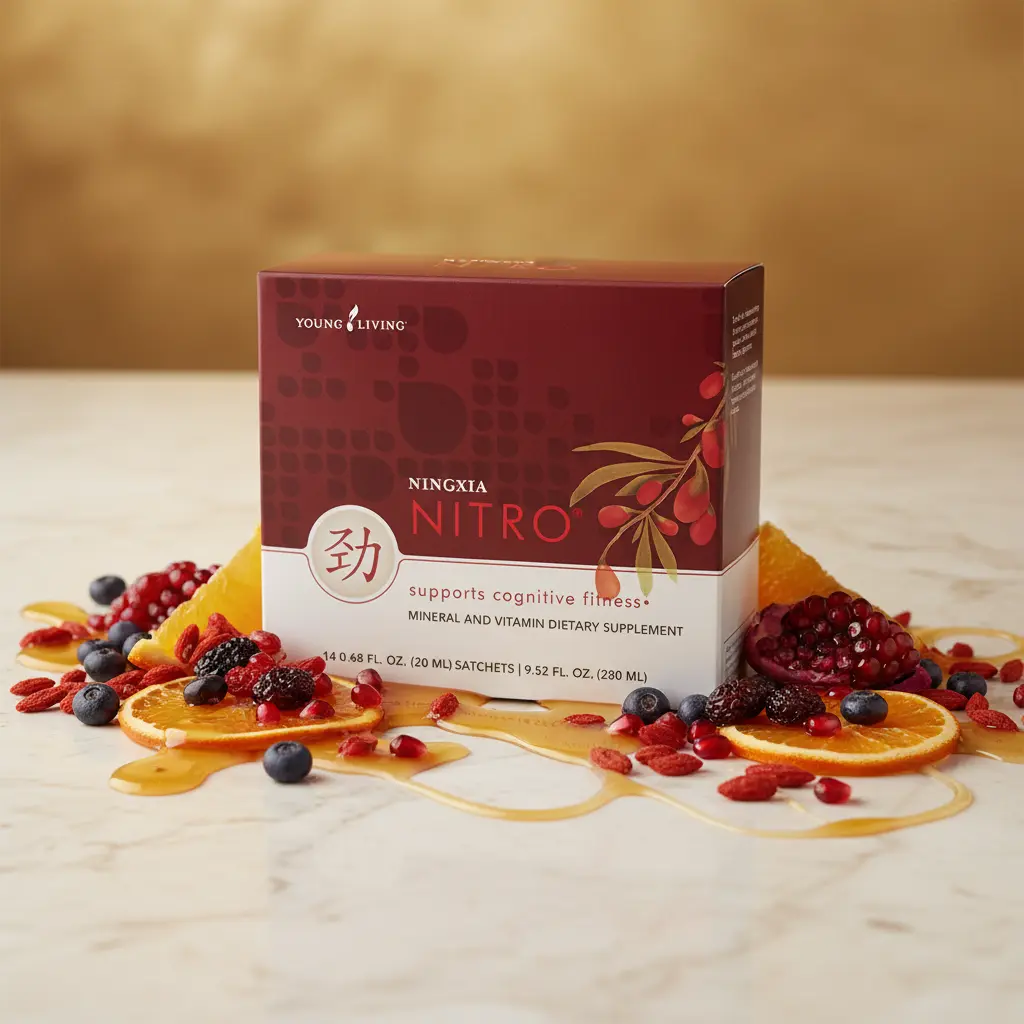 Shot de NingXia Nitro Young Living: enfoque mental y rendimiento físico inmediato