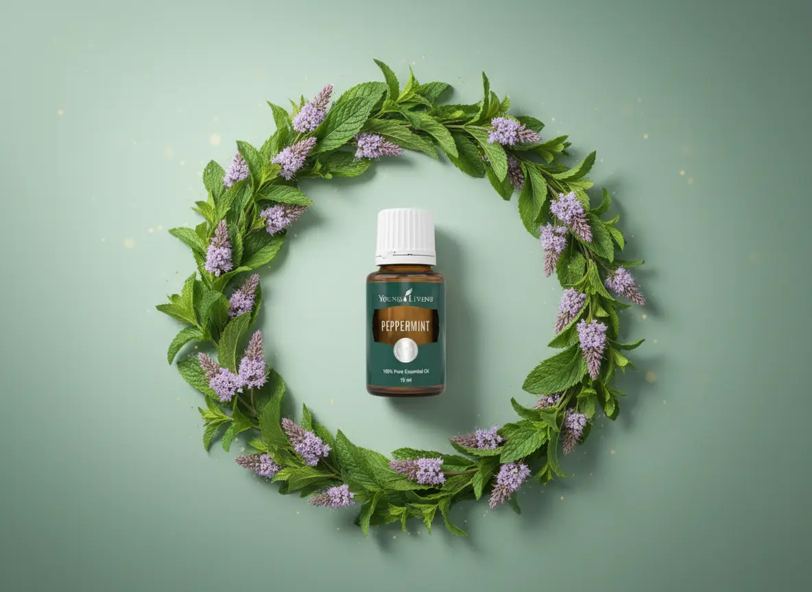 Peppermint Young Living España - aceite esencial de menta piperita con aroma fresco, herbal e intenso
