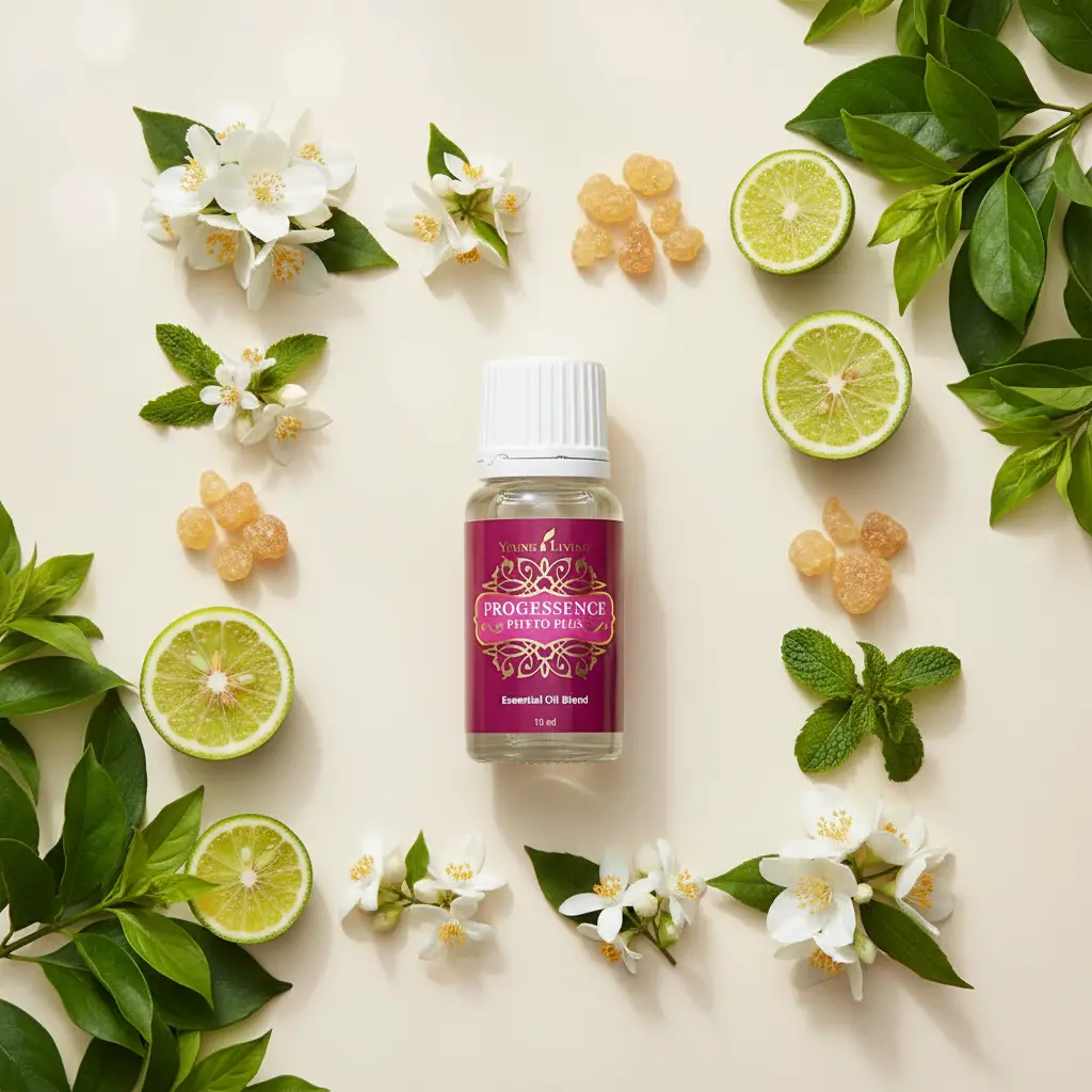 Progessence Phyto Plus Young Living - Aceite para masaje con incienso, bergamota y menta (15 ml)