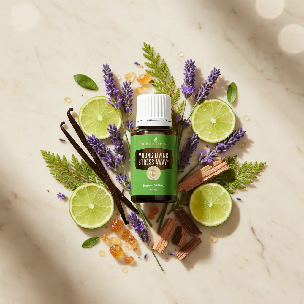 Stress Away Young Living España - Mezcla premium con aroma dulce, cálido y reconfortante