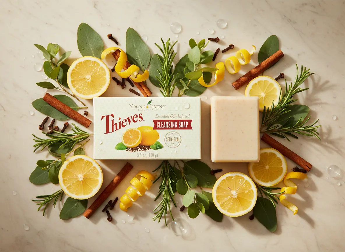 Thieves Bar Soap Young Living España - Jabón de limpieza con aceites esenciales