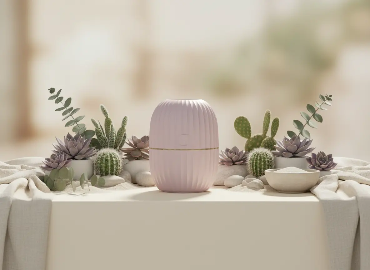 Difusor Cactus Young Living España - Difusor decorativo con luz LED