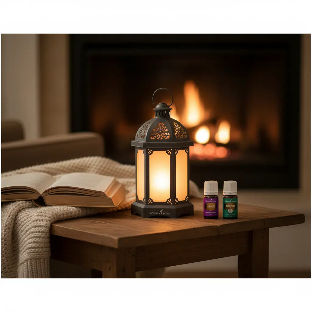 Charcoal Lantern Diffuser Young Living España - difusor tipo linterna con luz ambiente