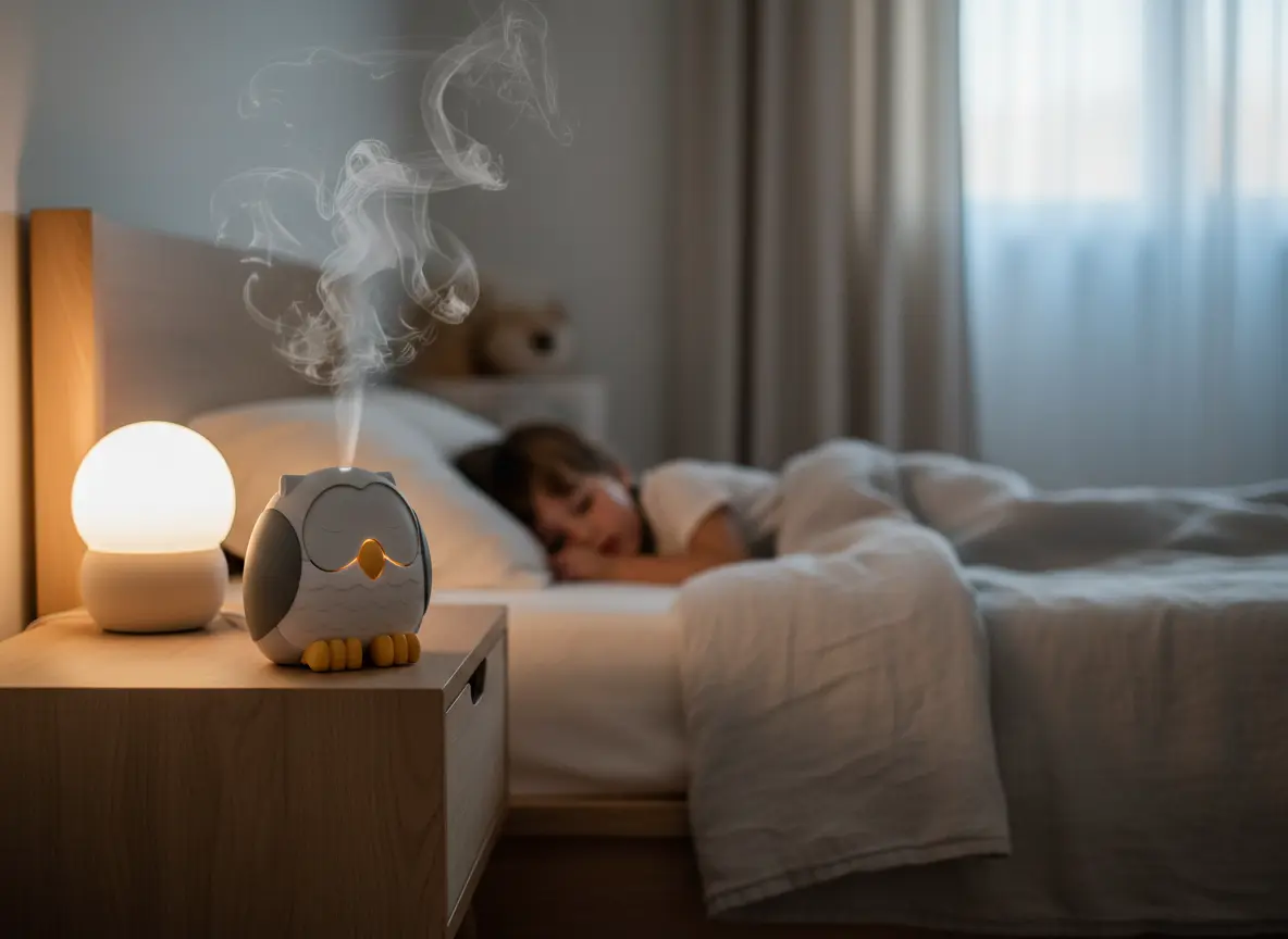 Difusor Feather the Owl Young Living España - Difusor infantil con luz y sonido