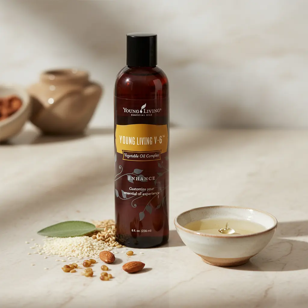 V-6® Enhanced Vegetable Oil - Aceite portador para masaje Young Living