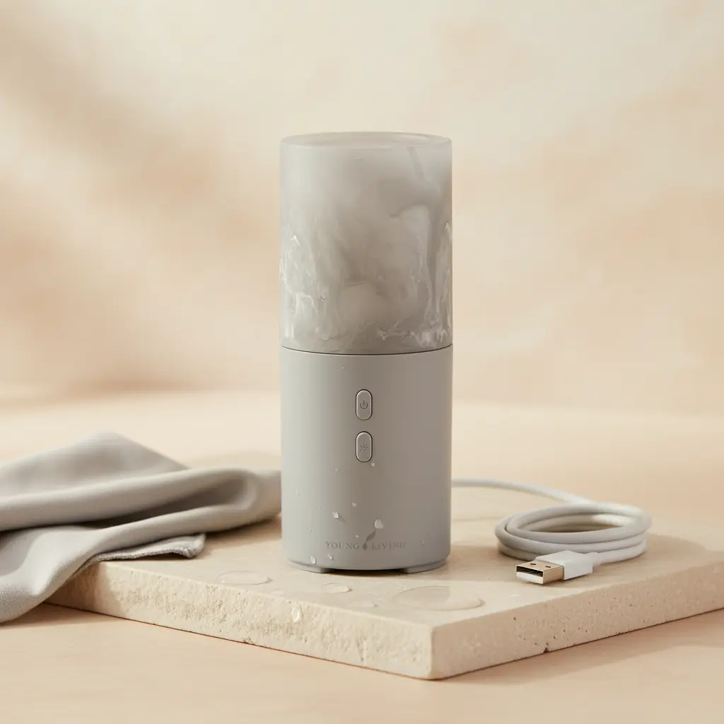 Viya Diffuser Young Living España - Detalles técnicos, materiales y diseño portátil para coche y autocaravana